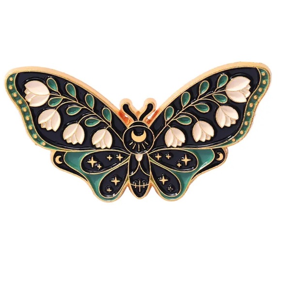 Moth Enamel Pin Set ( 5 pins) - Picture 6 of 6